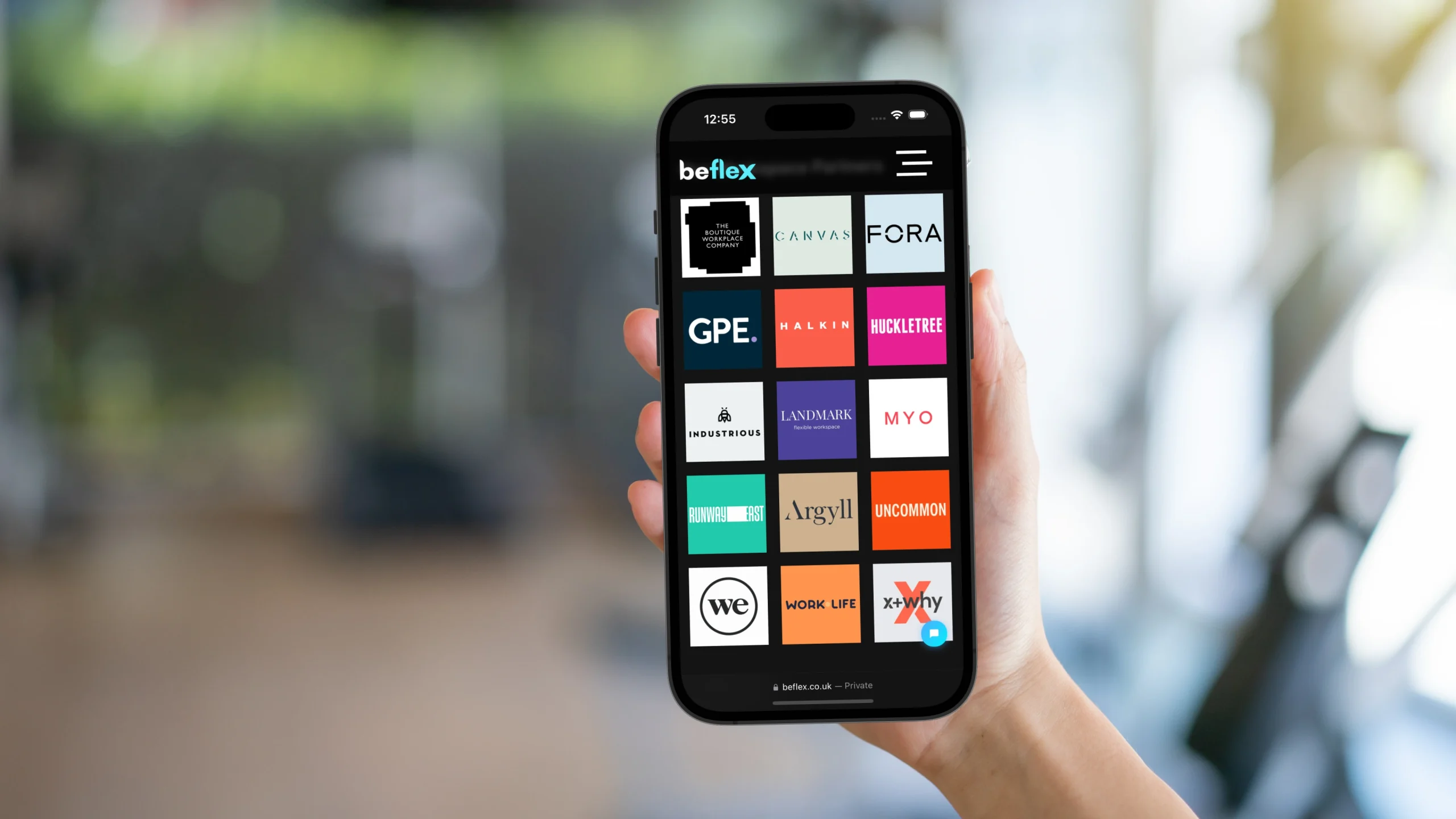 Beflex mobile UI